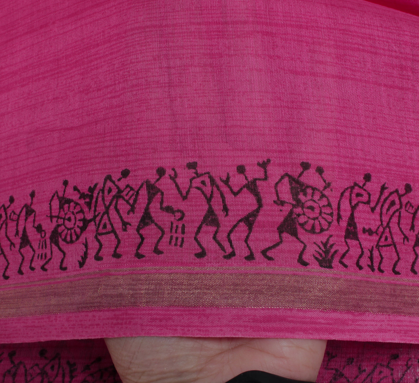 Sushila Vintage Pink Indian Dupatta 100% Pure Cotton Long Stole Hijab Scarves