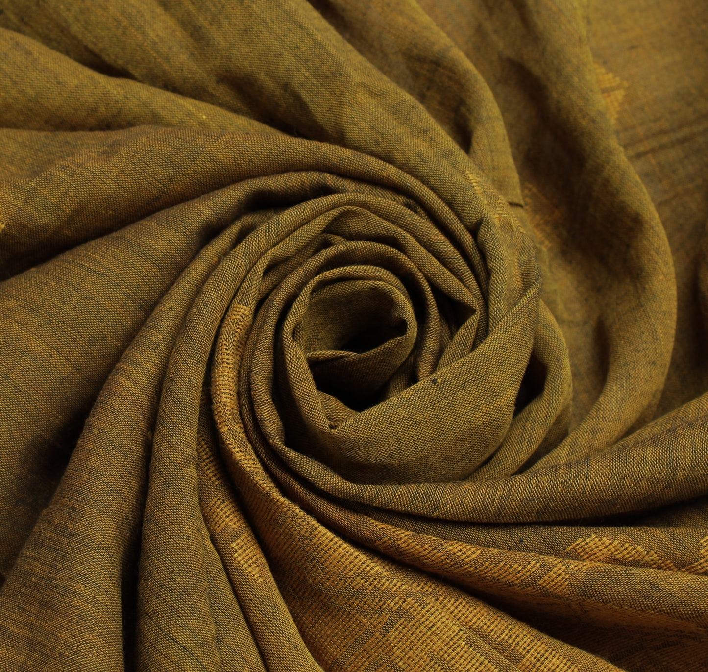 Sushila Vintage Green Indian Dupatta 100% Pure Cotton Woven Long Stole Hijab