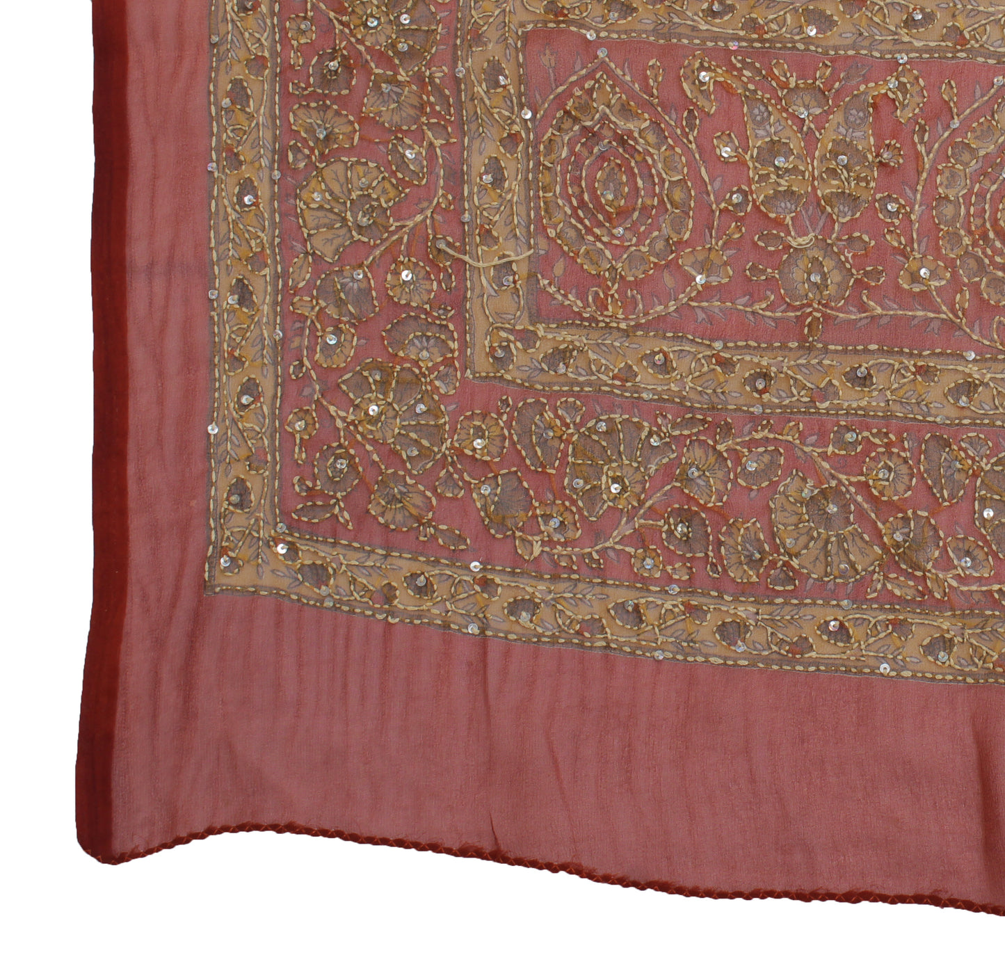 Sushila Vintage Indian  Dupatta Blend Georgette Silk Printed Long Stole Hijab
