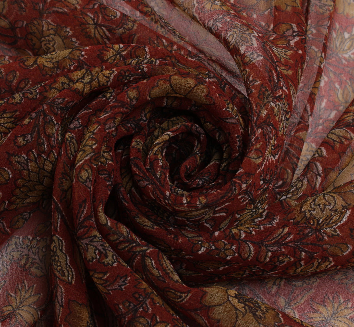Sushila Vintage Indian  Dupatta Blend Georgette Silk Printed Long Stole Hijab