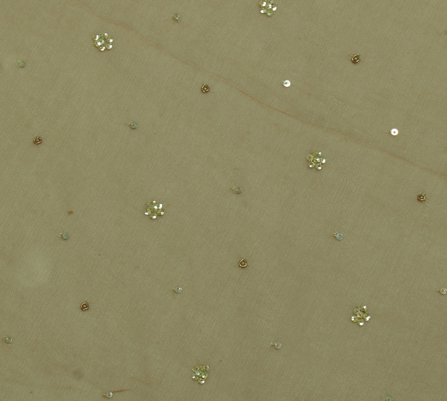 Sushila Vintage Indian Dupatta Pure Georgette Sequins Embroidered Long Stole