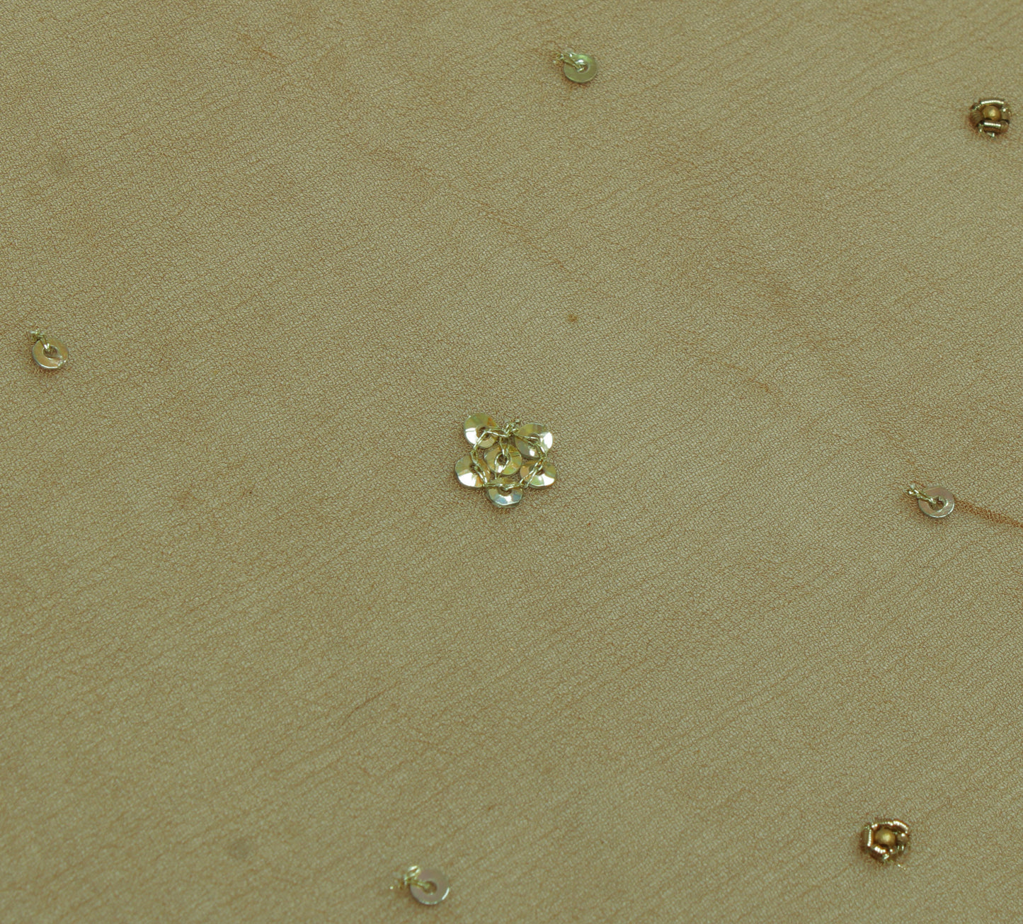 Sushila Vintage Indian Dupatta Pure Georgette Sequins Embroidered Long Stole