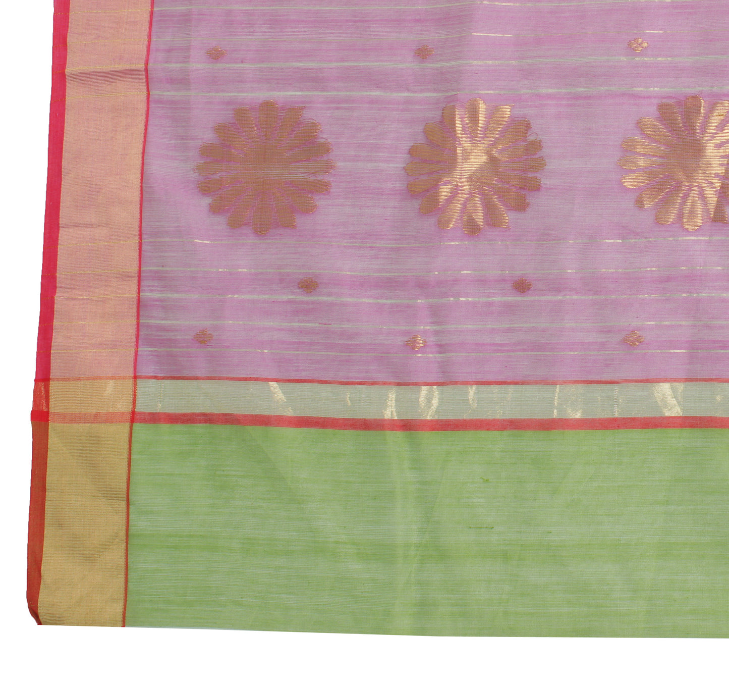 Sushila Vintage Green Indian Dupatta 100% Pure Cotton Long Stole Hijab Scarves