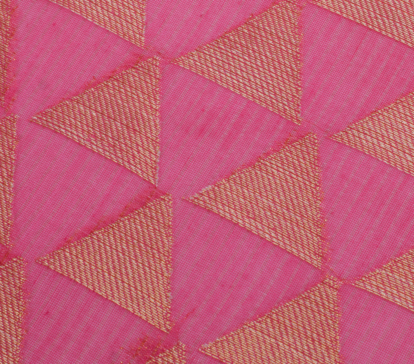 Sushila Vintage Dark Pink Dupatta Blend Silk Woven Long Stole Wrap Scarves