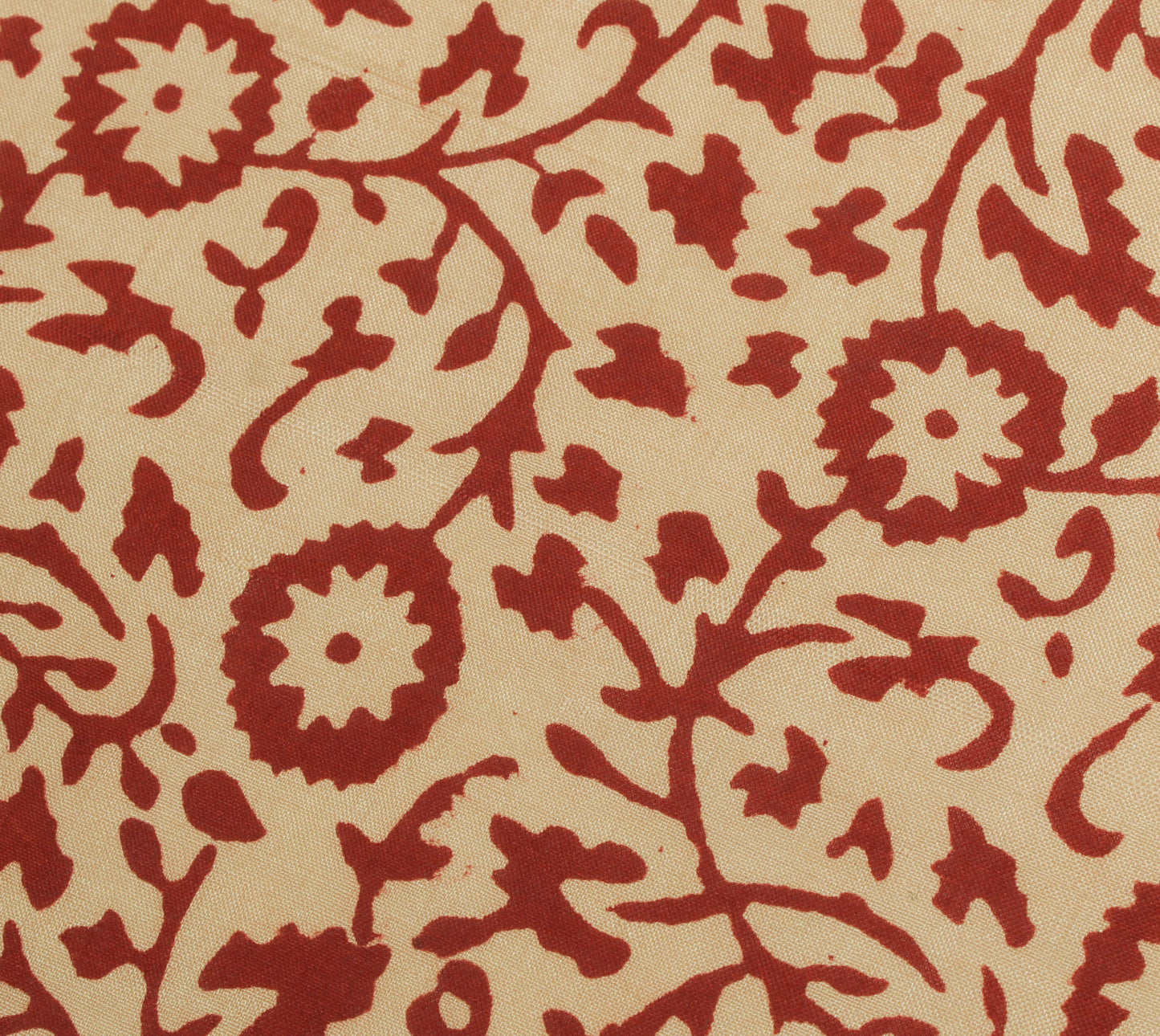 Sushila Vintage Cream Indian Dupatta 100% Pure Silk Printed Long Stole Scarves