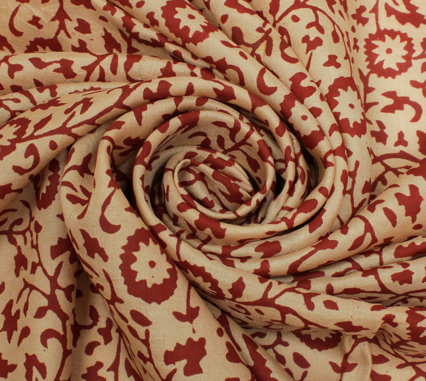 Sushila Vintage Cream Indian Dupatta 100% Pure Silk Printed Long Stole Scarves