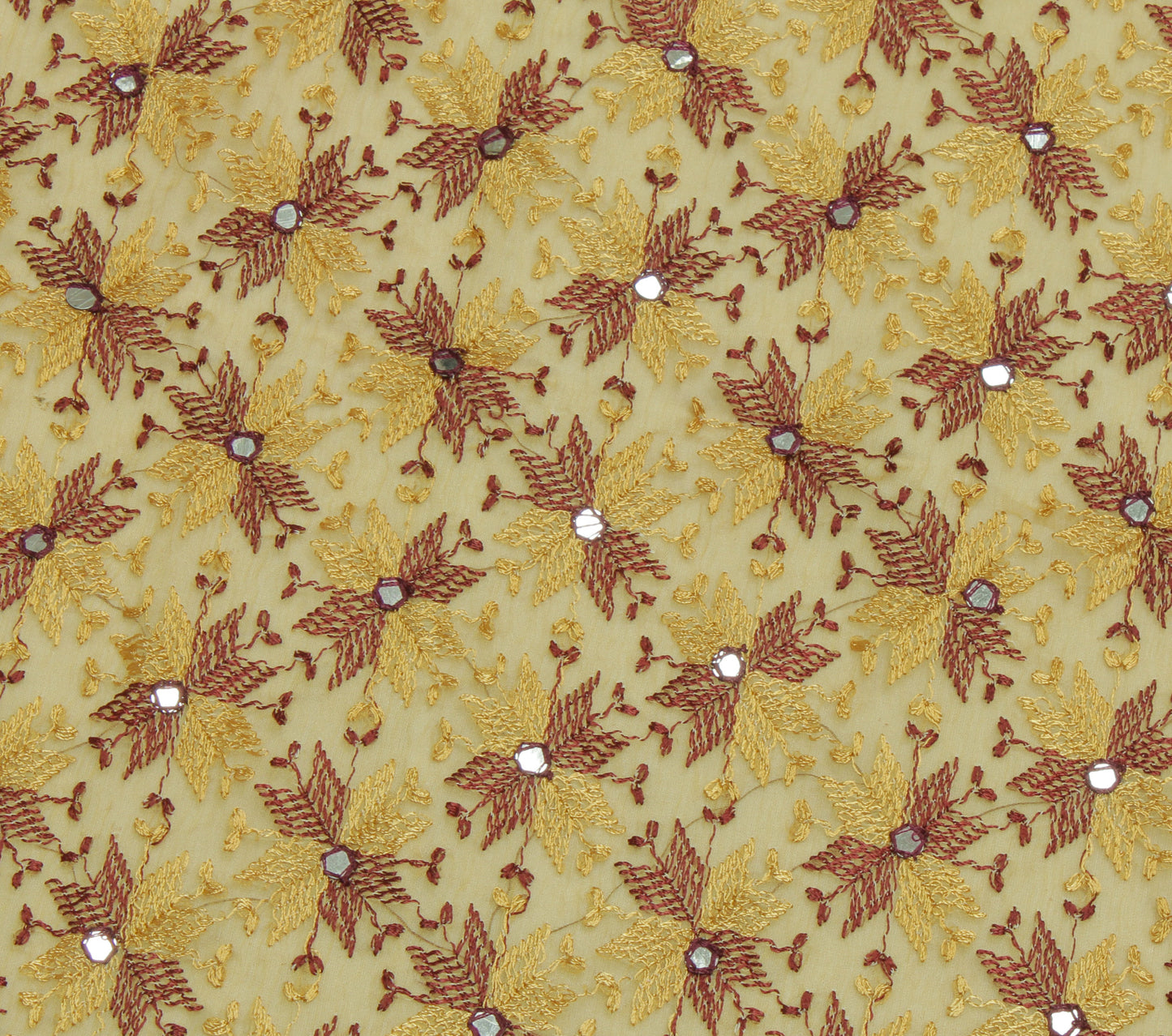 Sushila Vintage Green Dupatta Blend Chiffon Silk Phulakri Embroidered Long Stole