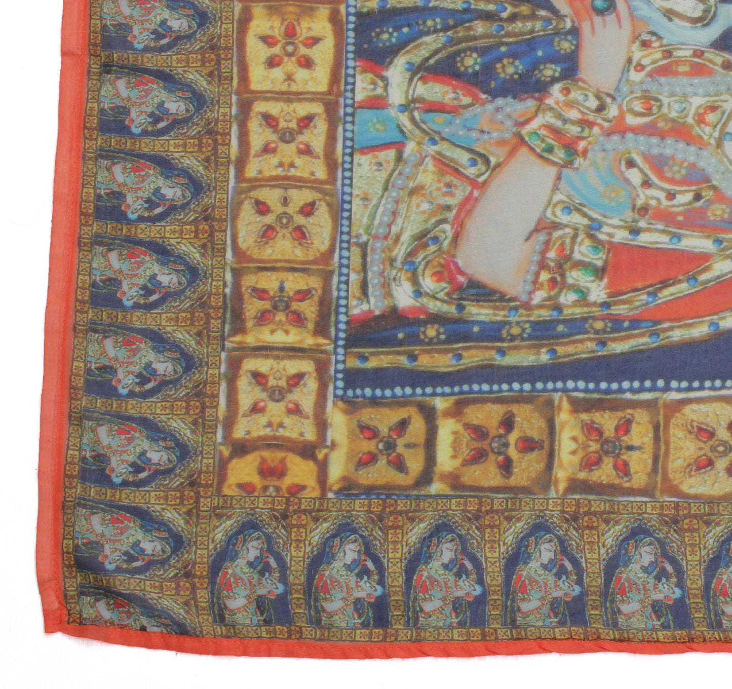 Sushila Vintage Indian Dupatta Blend Cotton Digital Printed Long Stole Hijab