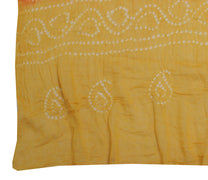 Sushila Vintage Green Dupatta 100% Pure Cotton Bandhani Printed Long Stole Veil