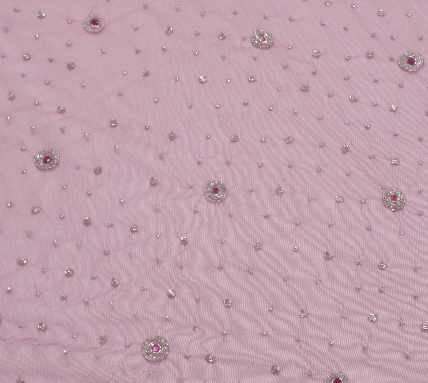 Sushila Vintage Purple Dupatta Net Mesh Embroidered Long Stole Veil Scarves