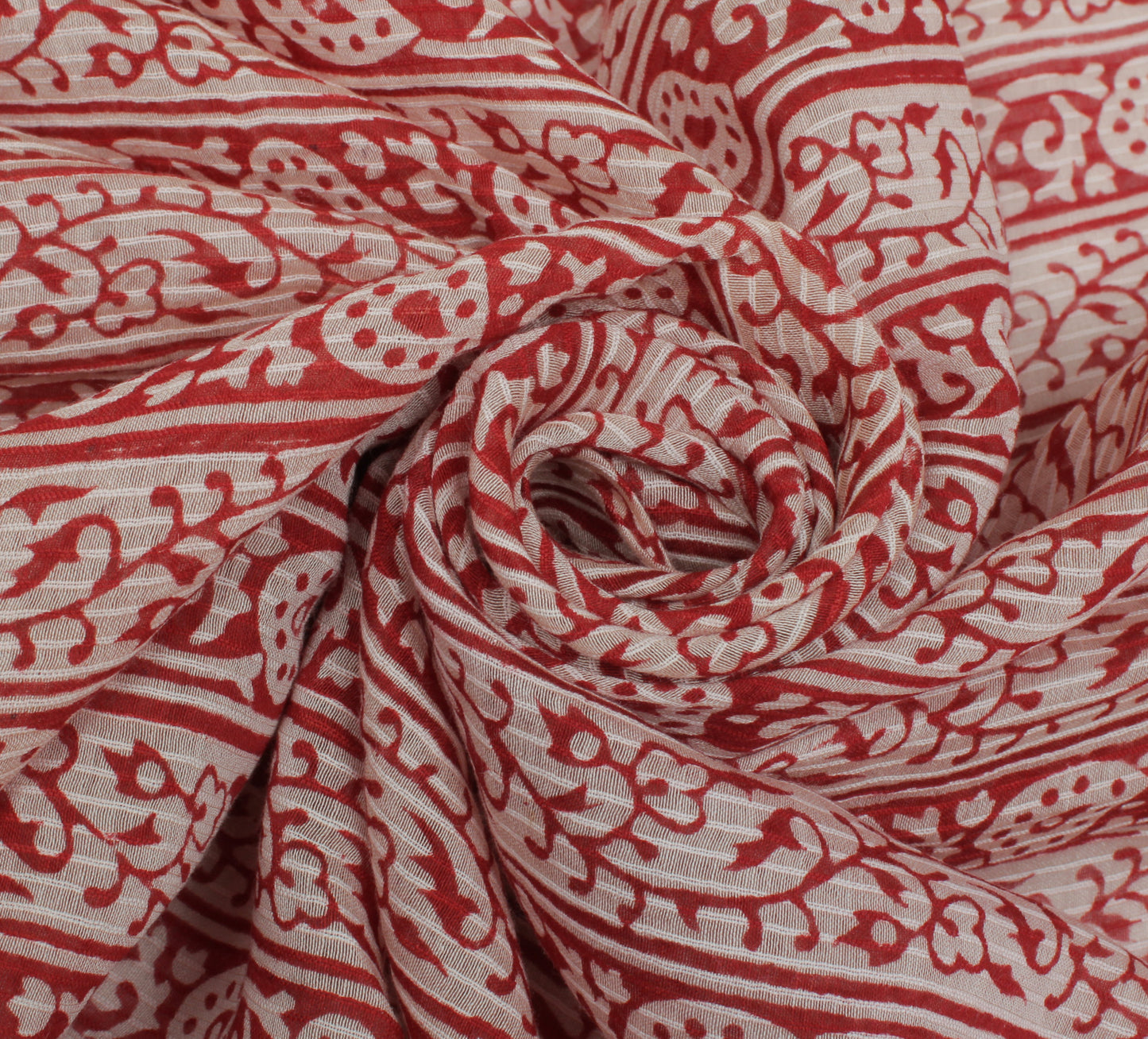Sushila Vintage Indian Dupatta Pure Cotton Printed Long Stole Veil Scarves