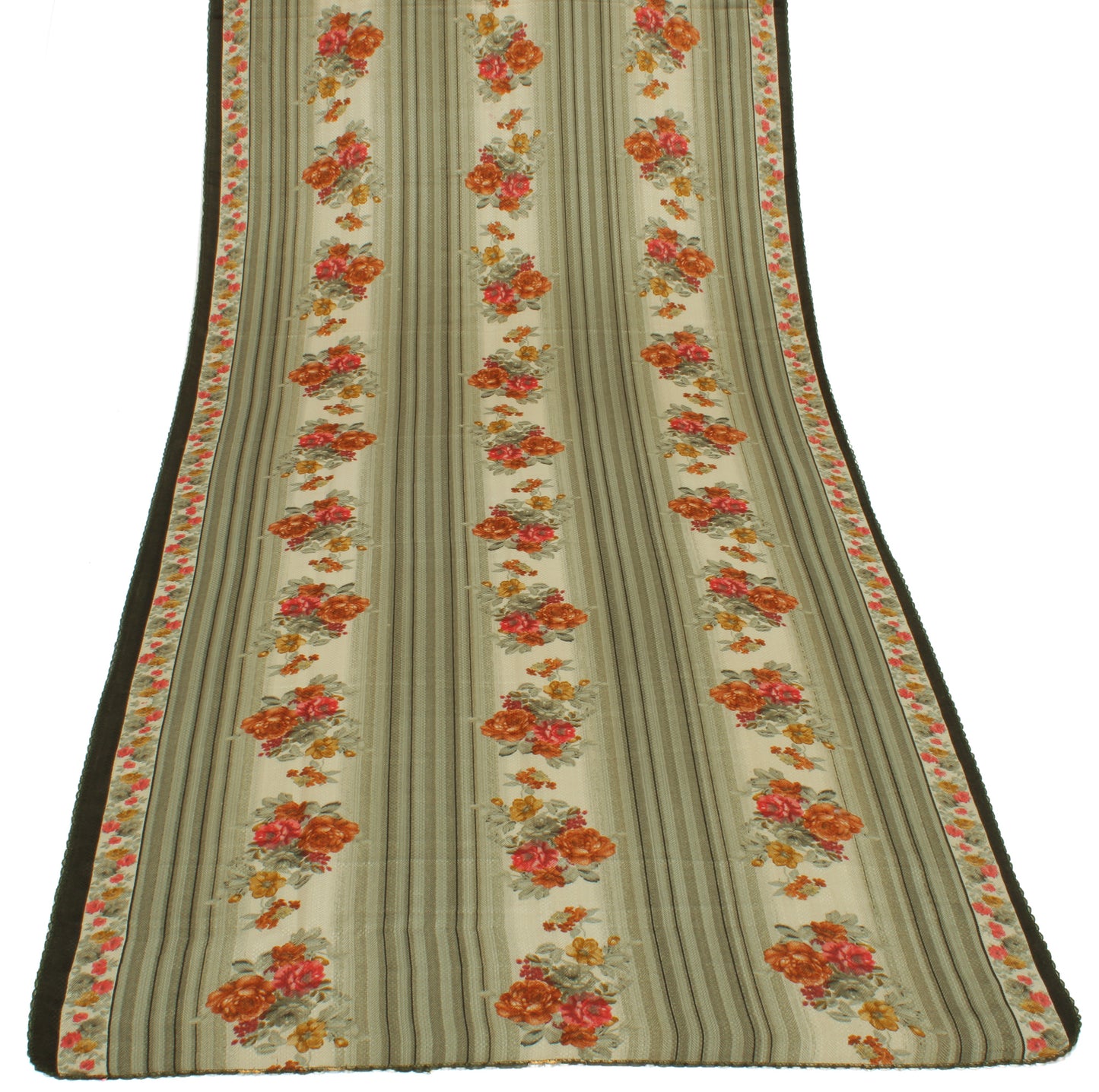 Sushila Vintage Indian Dupatta Blend Silk Printed & Woven Long Stole Veil