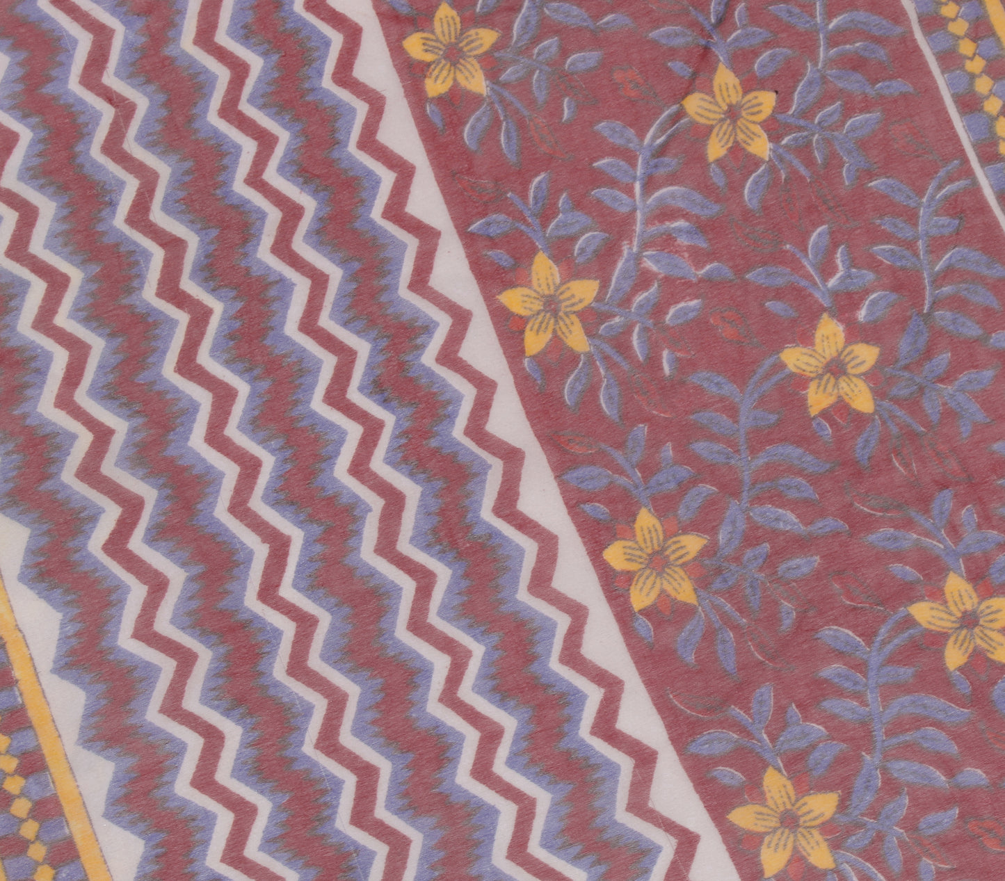 Sushila Vintage Maroon Dupatta Pure Georgette Silk Printed Long Stole Scarves