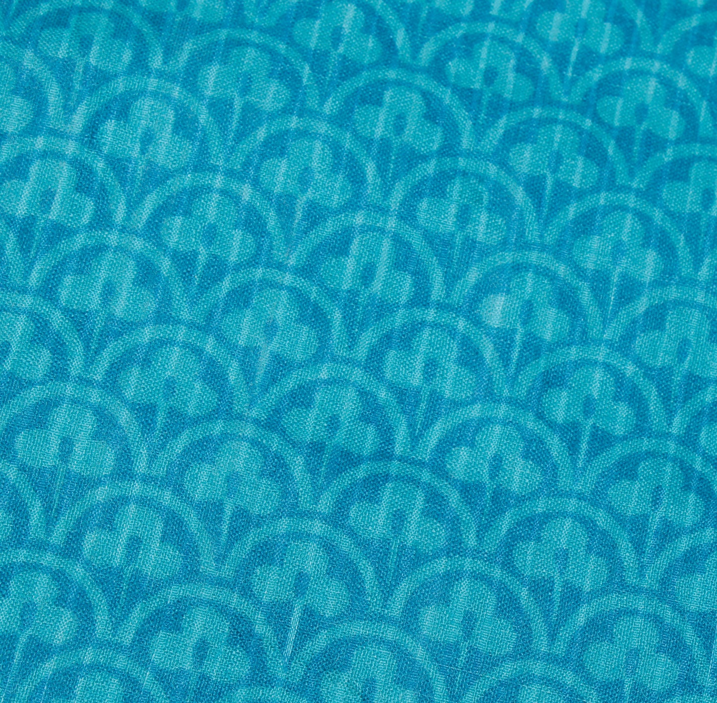 Sushila Vintage Blue Indian Dupatta 100% Pure Silk Printed Long Stole Scarves