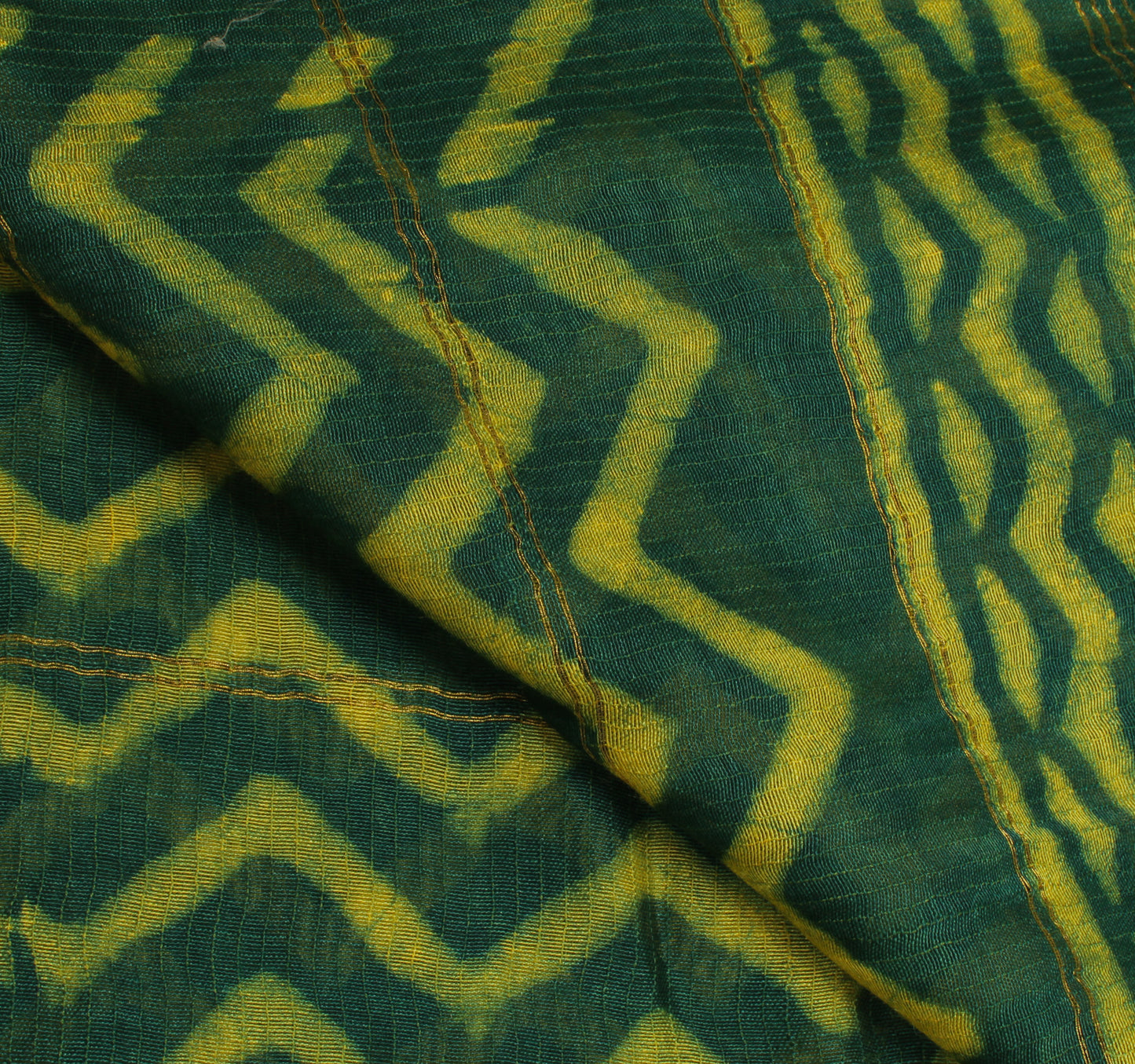 Sushila Vintage Green Indian Dupatta 100% Pure Cotton Printed Long Stole Hijab
