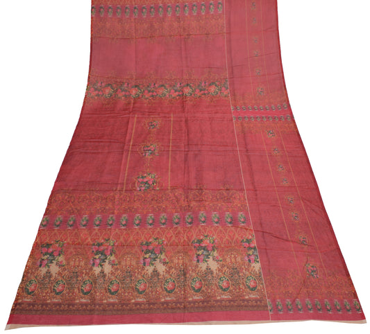 Sushila Vintage Indian Dupatta Blend Silk Digital Printed Long Stole Hijab