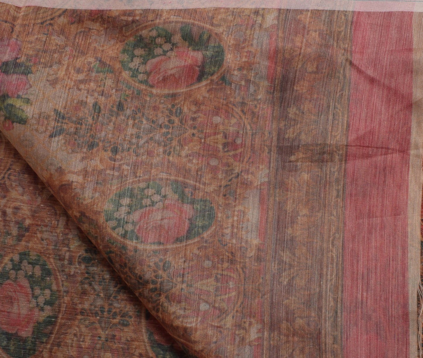 Sushila Vintage Indian Dupatta Blend Silk Digital Printed Long Stole Hijab
