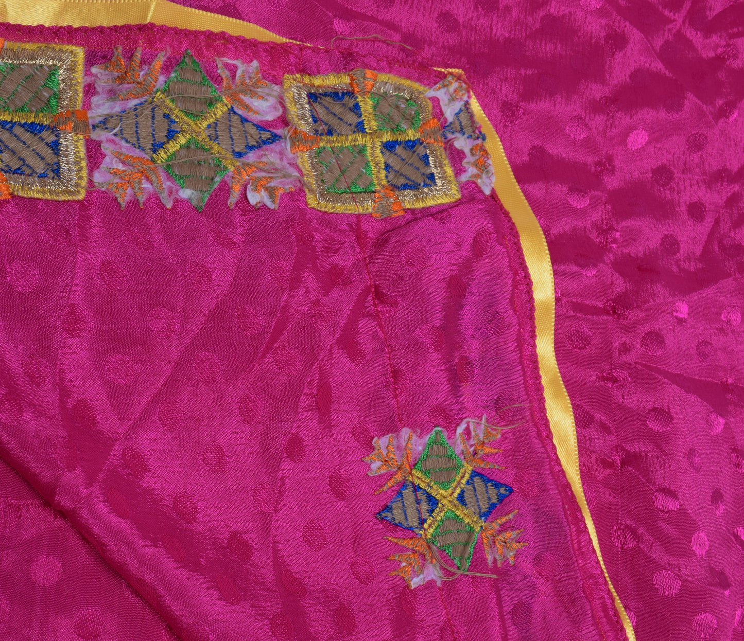 Sushila Vintage Purple Dupatta Blend Silk Embroidered & Self Woven Long Stole