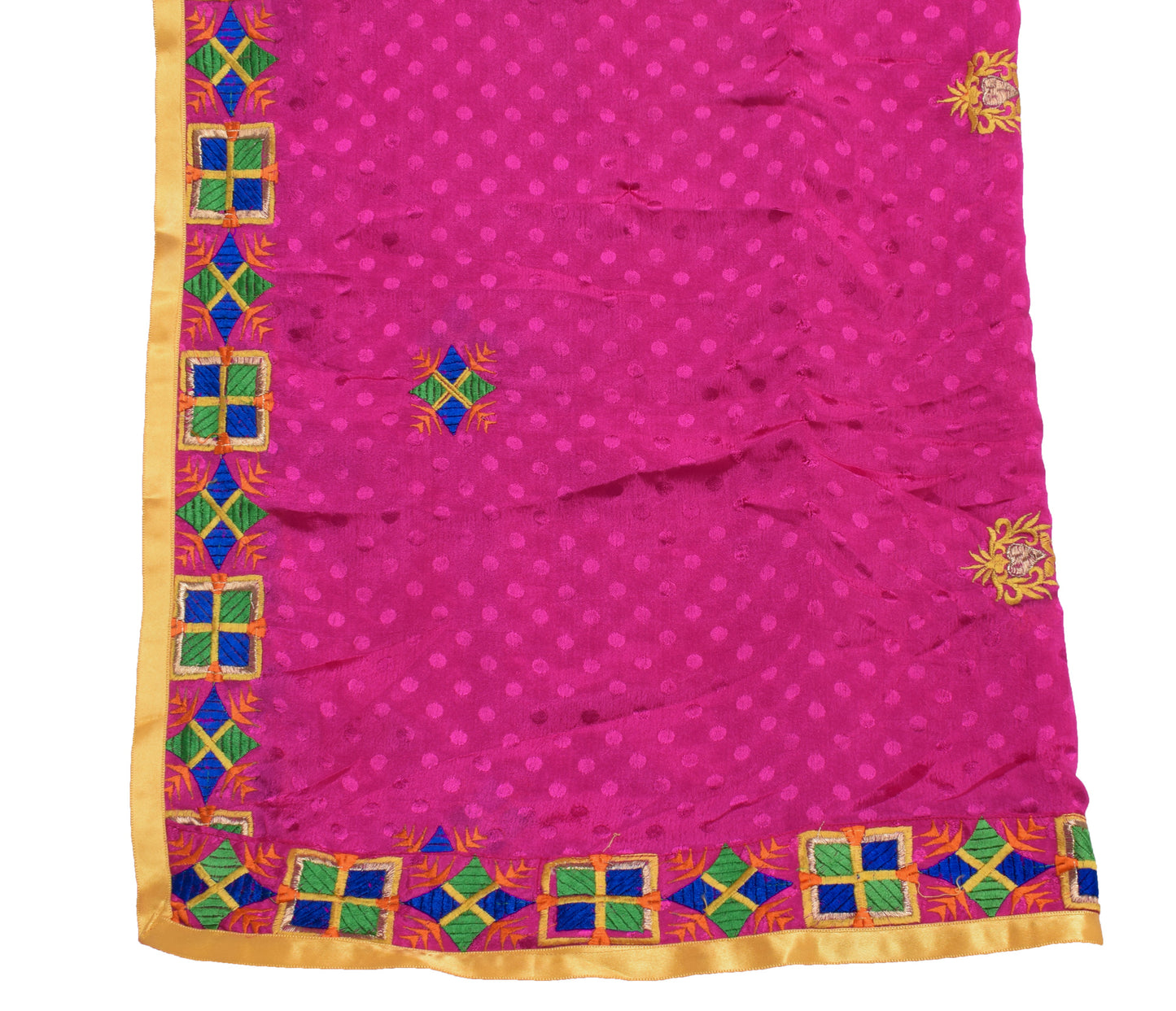 Sushila Vintage Purple Dupatta Blend Silk Embroidered & Self Woven Long Stole