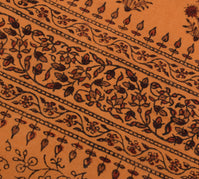 Sushila Vintage Rust Indian Dupatta 100% Pure Cotton Printed Long Stole Hijab