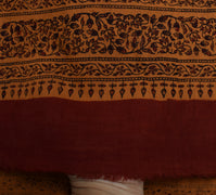 Sushila Vintage Rust Indian Dupatta 100% Pure Cotton Printed Long Stole Hijab