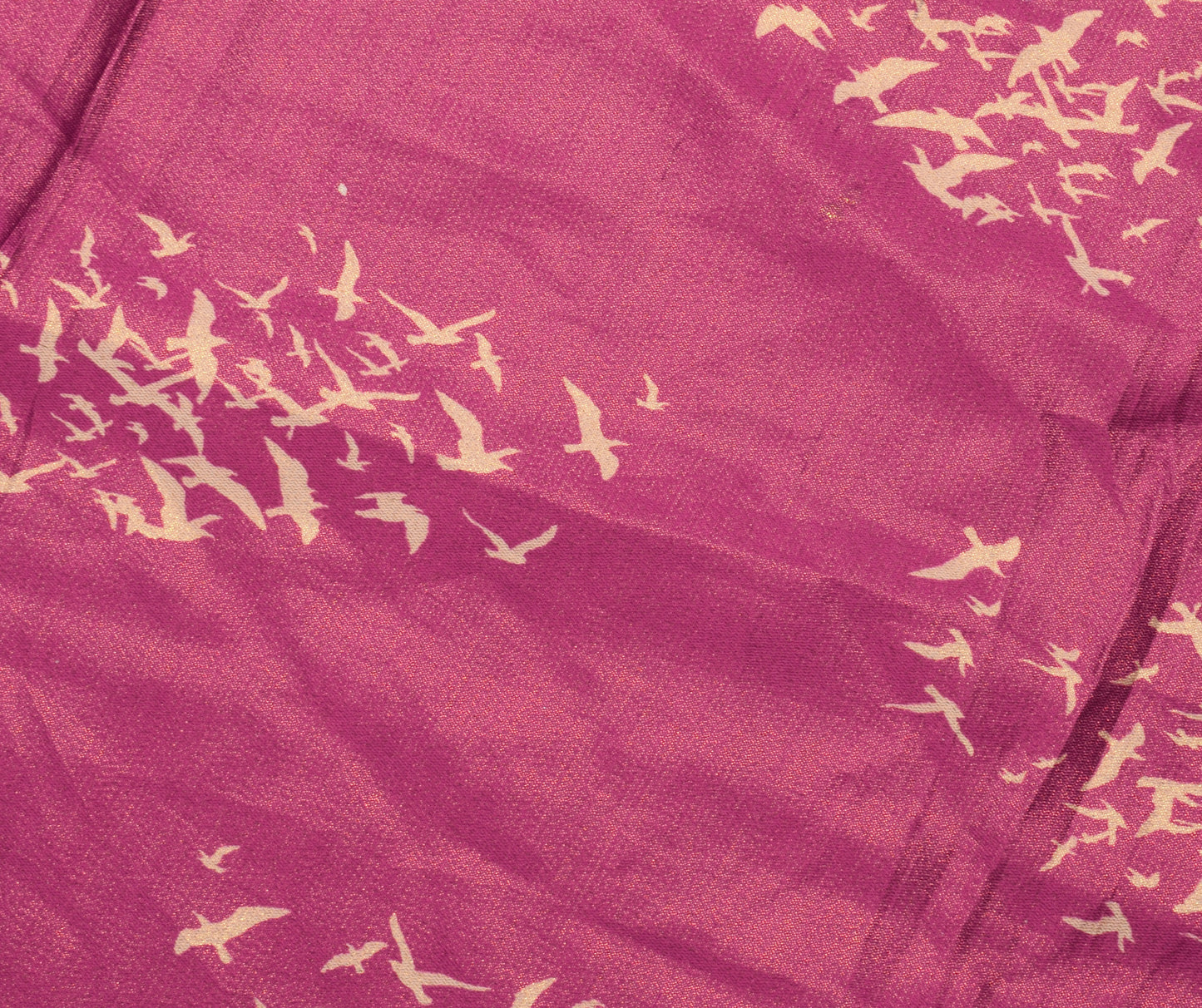 Sushila Vintage Purple Indian Dupatta Blend Silk Printed Long Stole Scarves