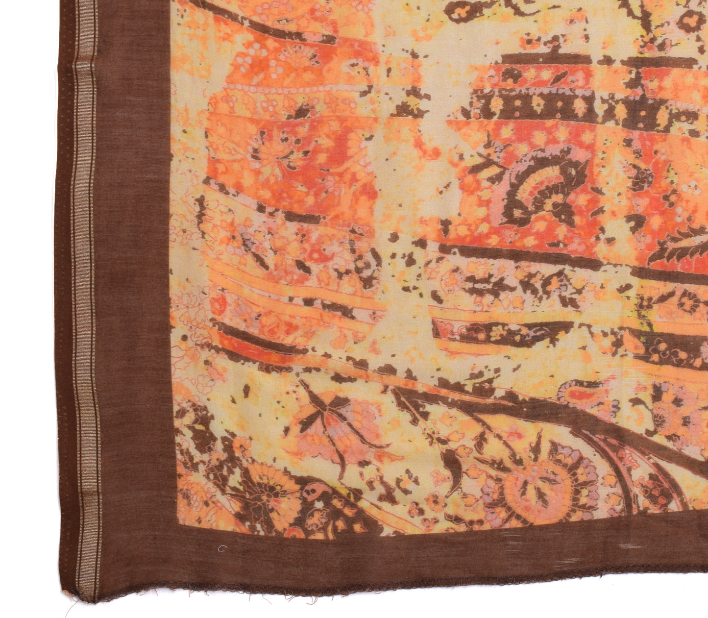 Sushila Vintage Indian Dupatta 100% Pure Cotton Printed Long Stole Hijab