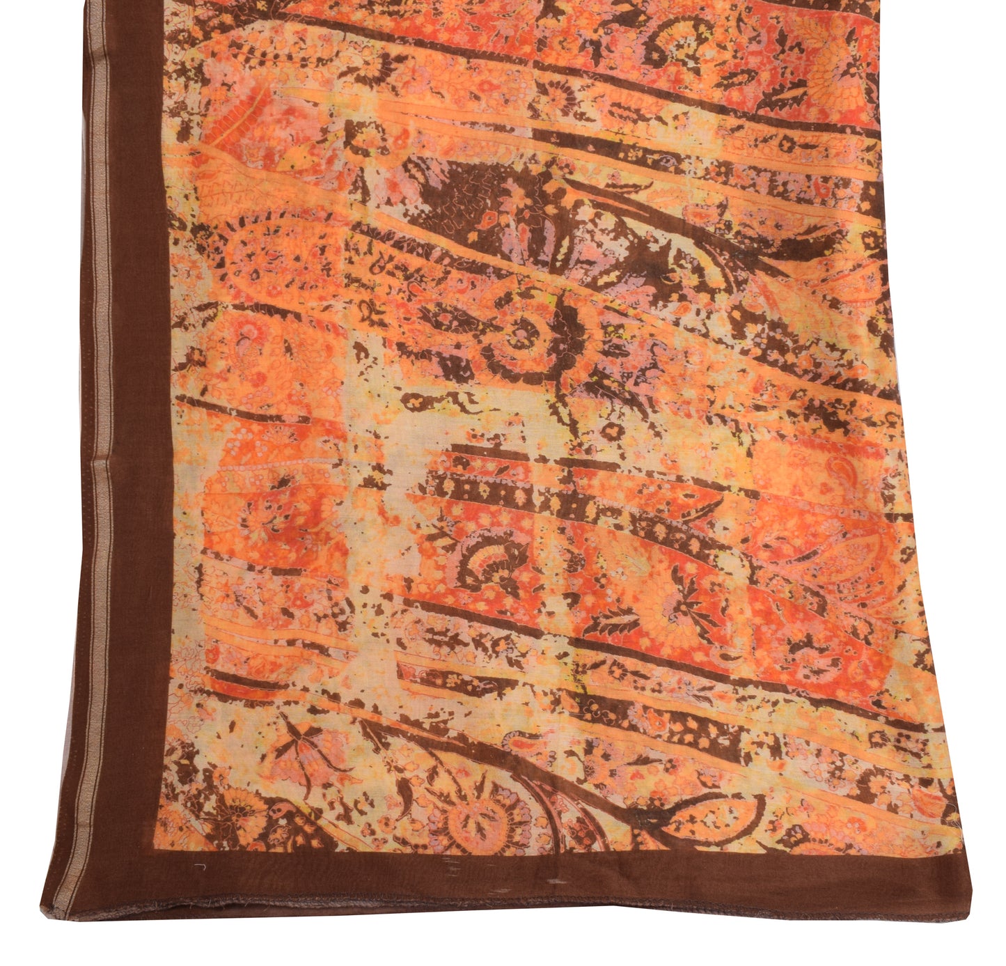 Sushila Vintage Indian Dupatta 100% Pure Cotton Printed Long Stole Hijab