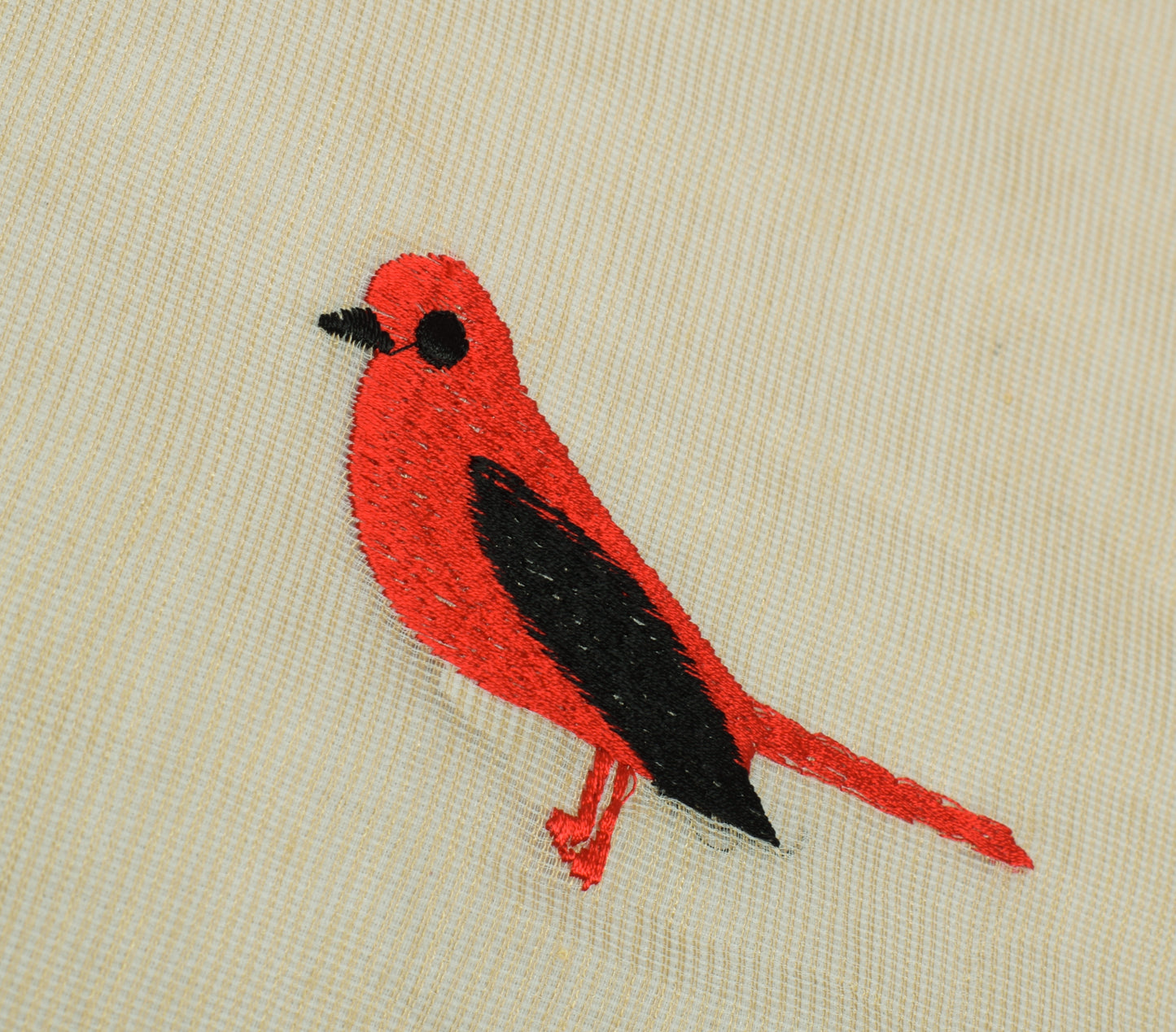 Sushila Vintage Cream Indian Dupatta Blend Cotton Embroidered Long Stole Hijab