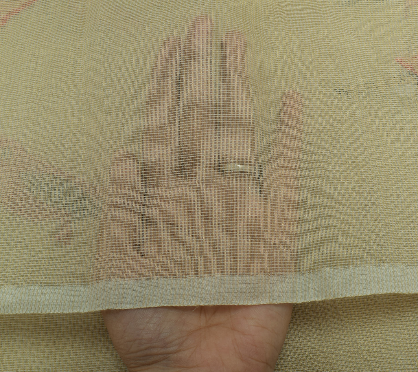 Sushila Vintage Cream Indian Dupatta Blend Cotton Embroidered Long Stole Hijab