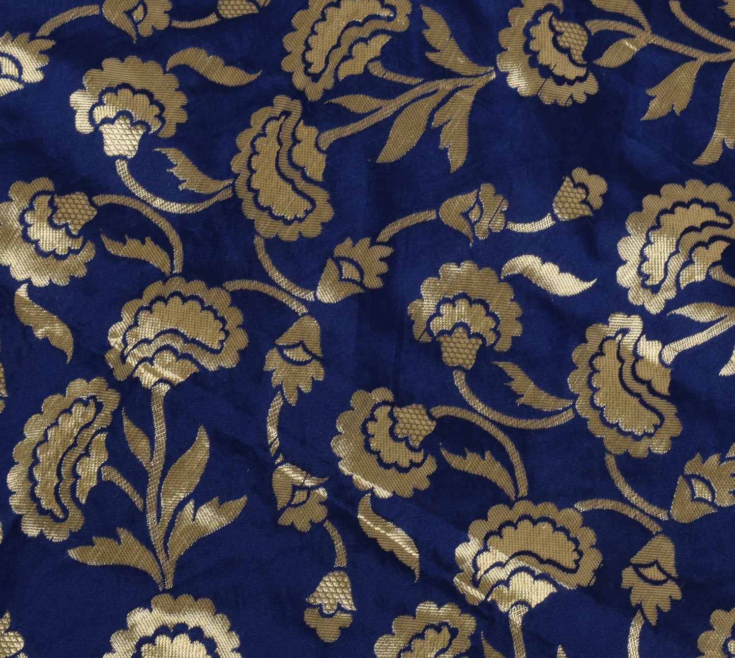 Sushila Vintage Blue Indian Dupatta Blend Silk Zari Woven Long Stole Hijab Veil