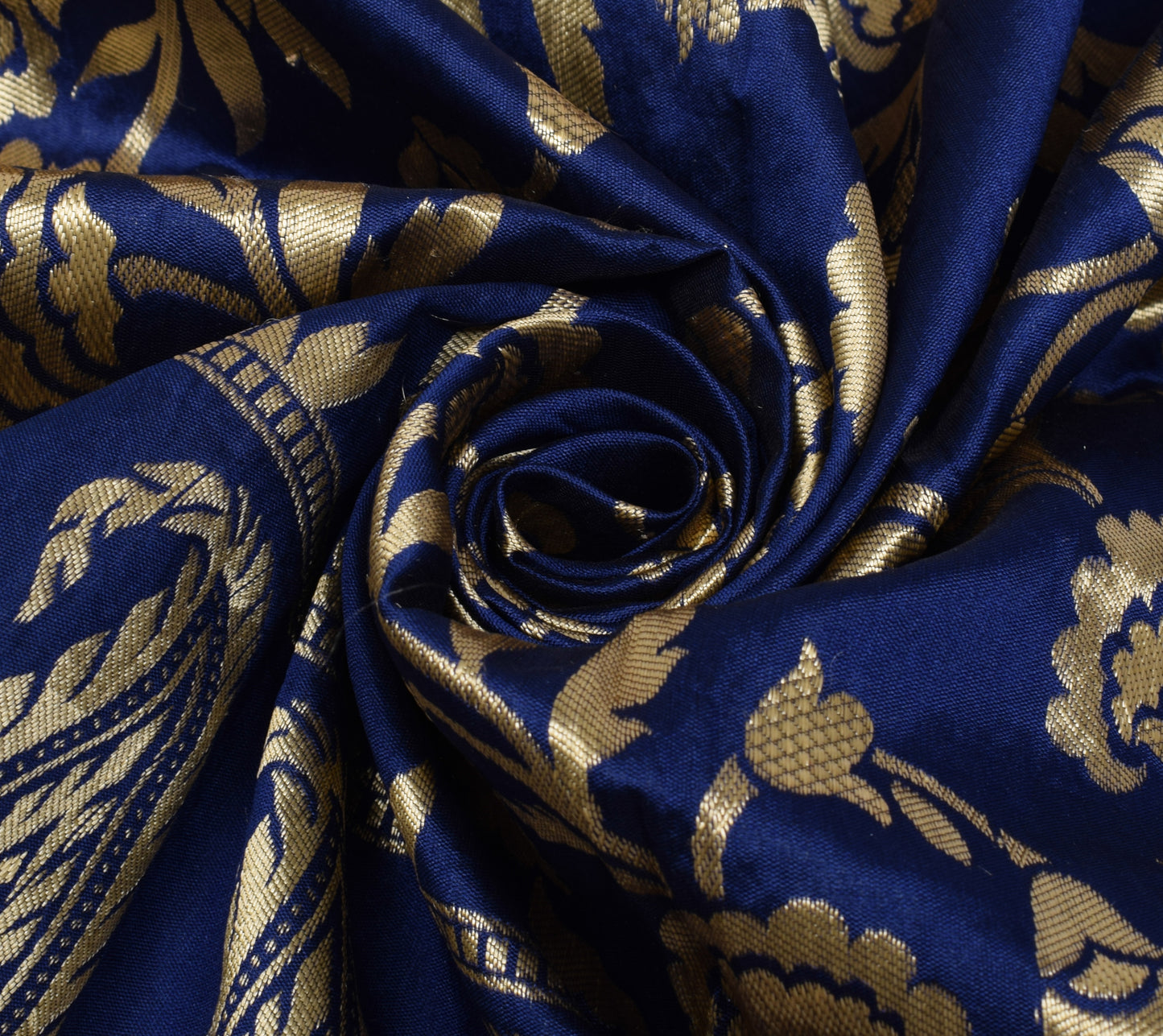 Sushila Vintage Blue Indian Dupatta Blend Silk Zari Woven Long Stole Hijab Veil