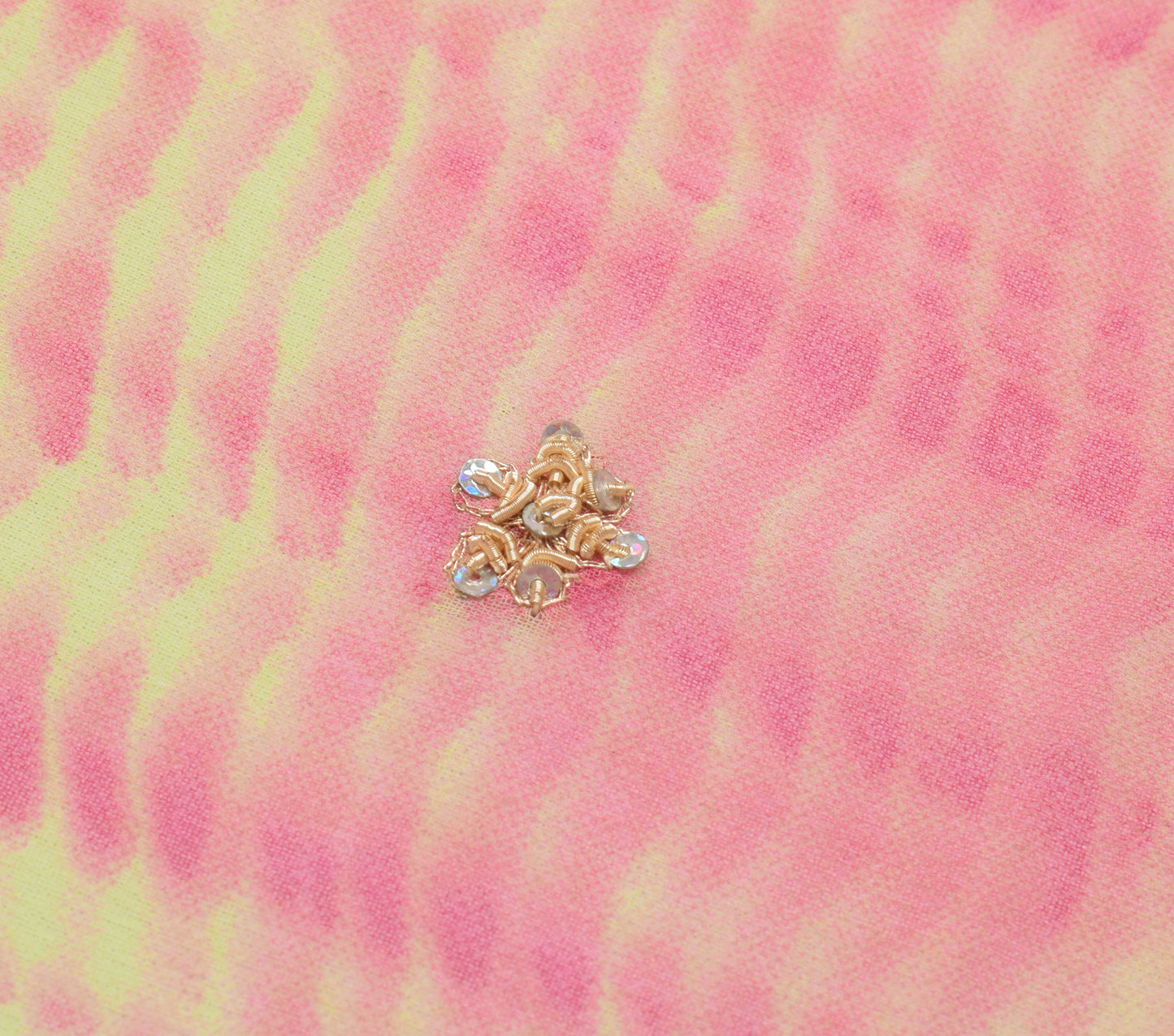 Sushila Vintage Indian Dupatta Blend Georgette Silk Hand Beaded  Long Stole