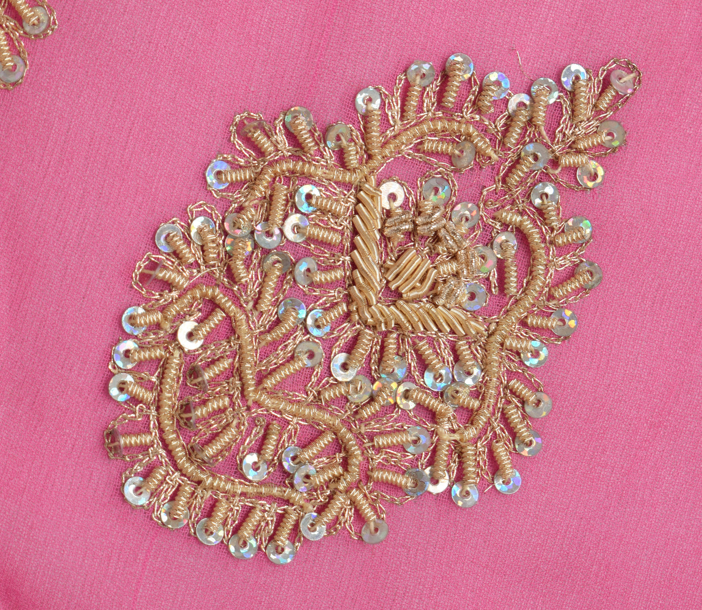 Sushila Vintage Indian Dupatta Blend Georgette Silk Hand Beaded  Long Stole