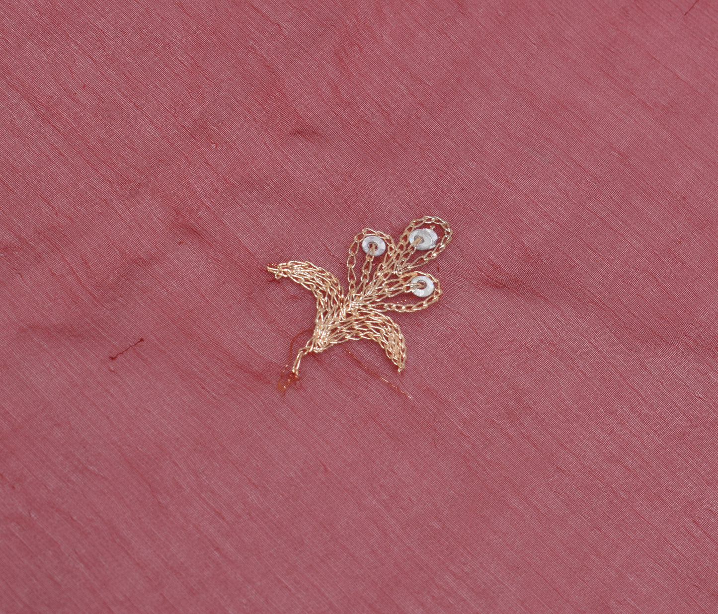 Sushila Vintage Maroon Dupatta Blend Chiffon Silk Hand Beaded Zardozi Long Stole