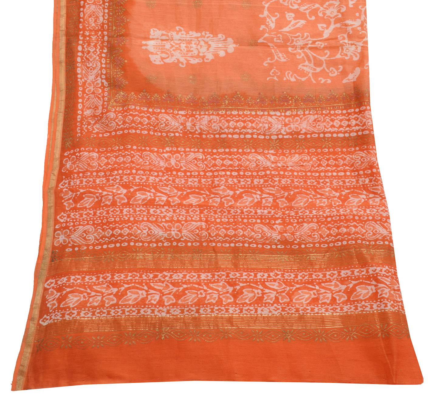 Sushila Vintage Indian Dupatta Pure Cotton Printed Long Stole Hijab Scarves