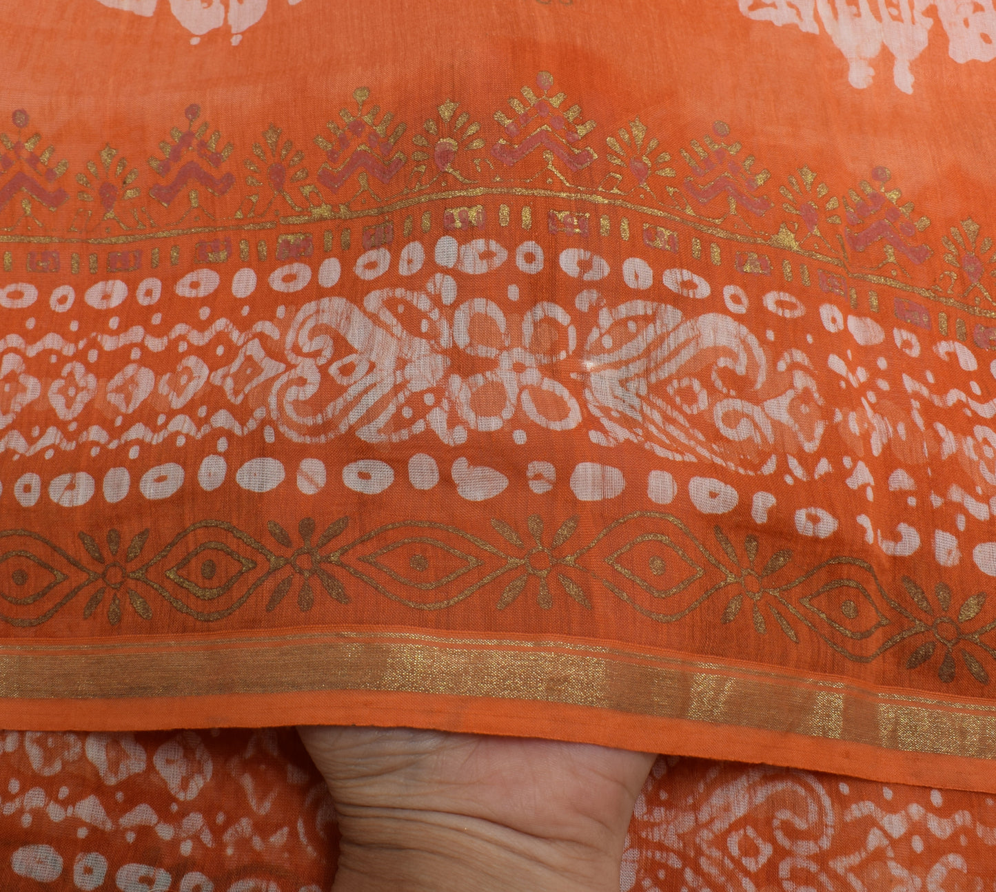 Sushila Vintage Indian Dupatta Pure Cotton Printed Long Stole Hijab Scarves