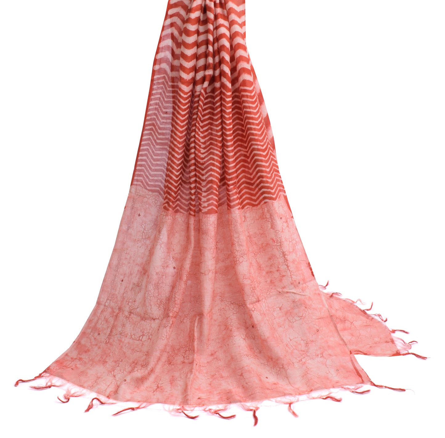 Sushila Vintage Indian Dupatta 100% Pure Cotton Printed Long Stole Scarves