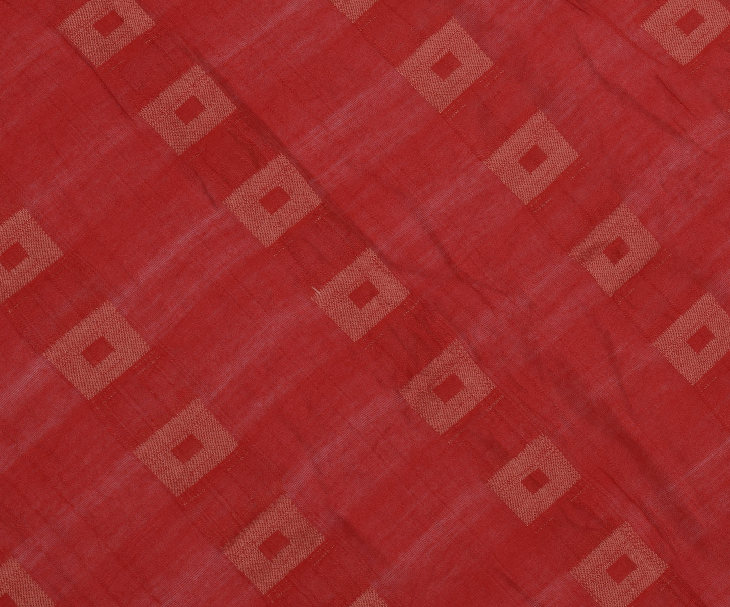 Sushila Vintage Red Indian Dupatta Blend Cotton Woven Long Stole Hijab Scarves