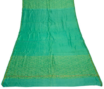 Sushila Vintage Green Indian Dupatta 100% Pure Cotton Printed Long Stole Hijab