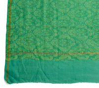 Sushila Vintage Green Indian Dupatta 100% Pure Cotton Printed Long Stole Hijab