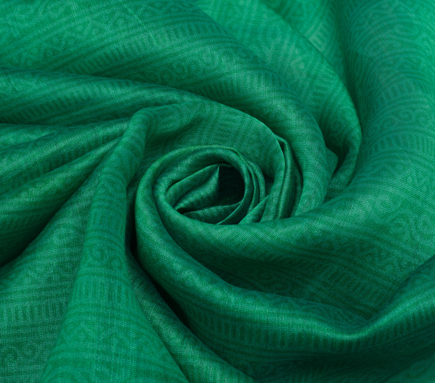 Sushila Vintage Green Indian Dupatta 100% Pure Cotton Printed Long Stole Hijab