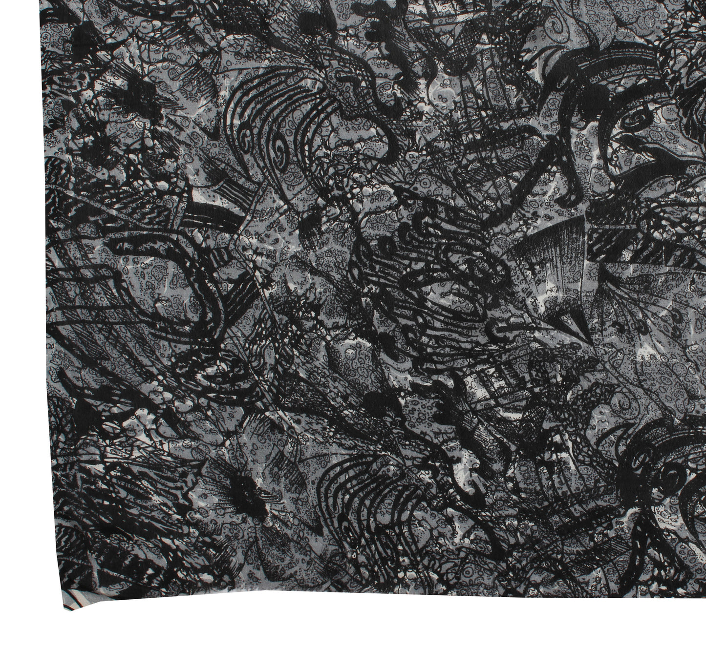 Sushila Vintage White Dupatta Pure Georgette Silk Printed Long Stole Veil