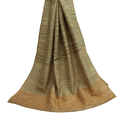 Sushila Vintage Multi- Color Dupatta Pure Cotton Woven Long Stole Veil Scarves