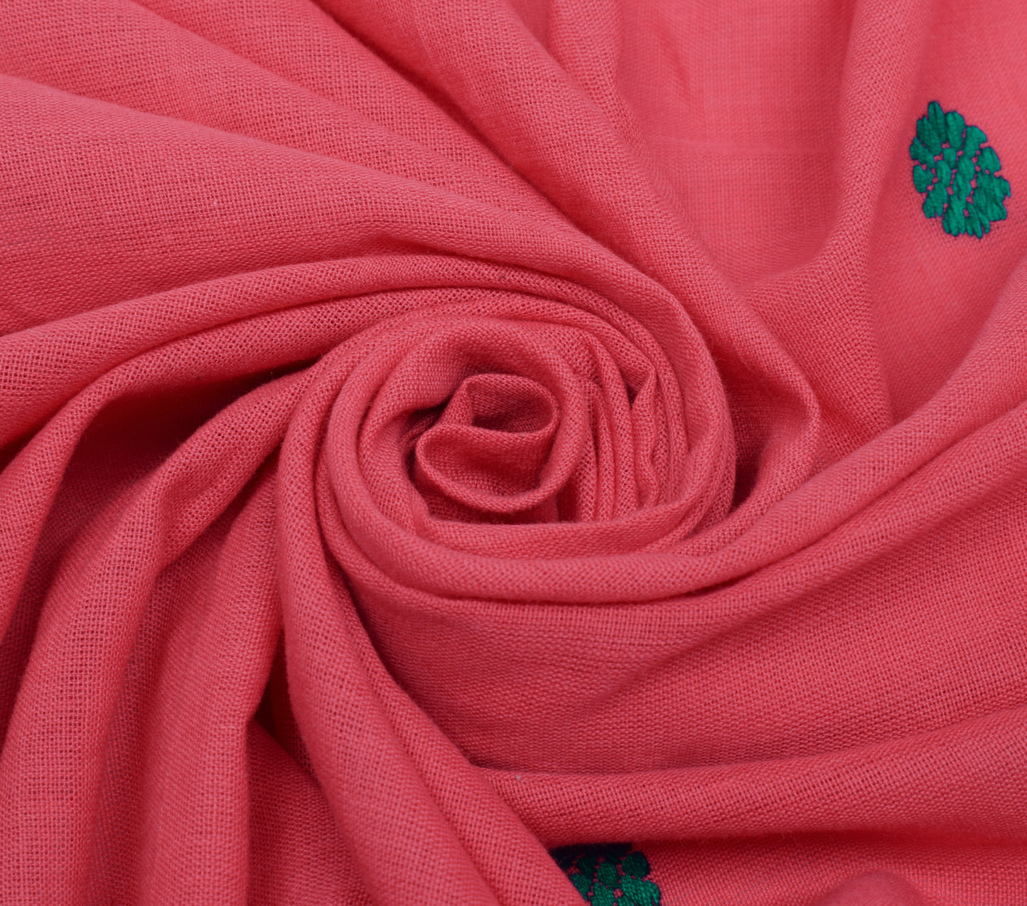 Sushila Vintage Indian Dupatta 100% Pure Cotton Woven Long Stole Hijab Veil