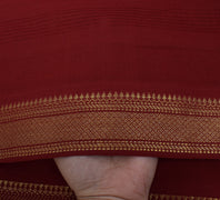 Sushila Vintage Maroon Indian Dupatta 100% Pure Cotton Printed Long Stole Veil