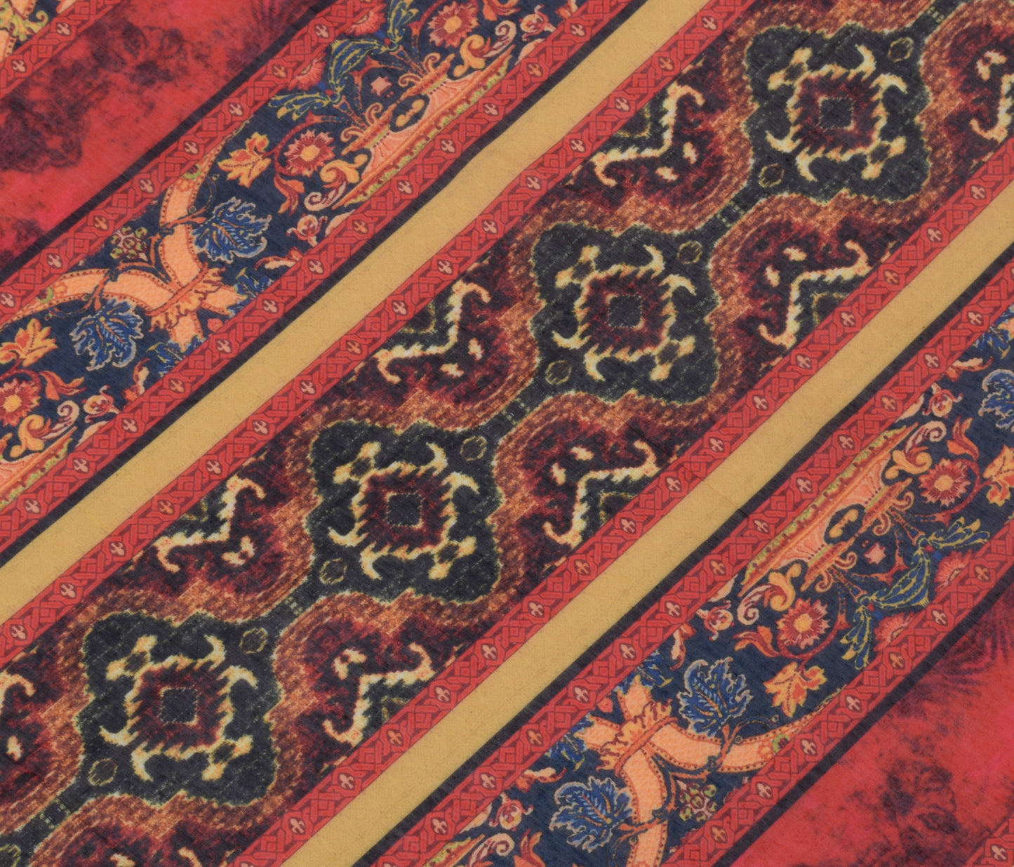 Sushila Vintage Indian Dupatta Blend Cotton Printed Long Stole Veil Scarves