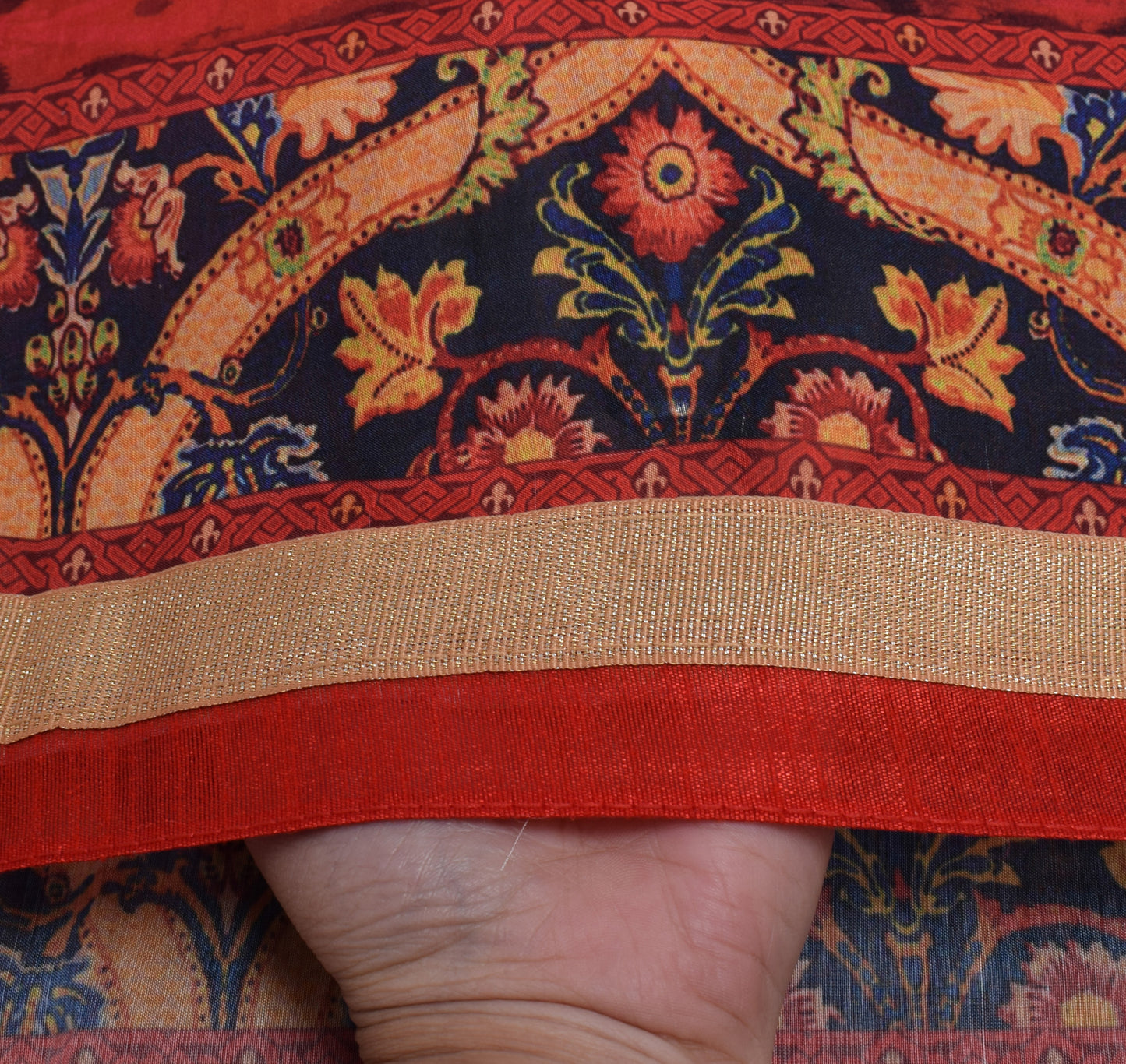 Sushila Vintage Indian Dupatta Blend Cotton Printed Long Stole Veil Scarves