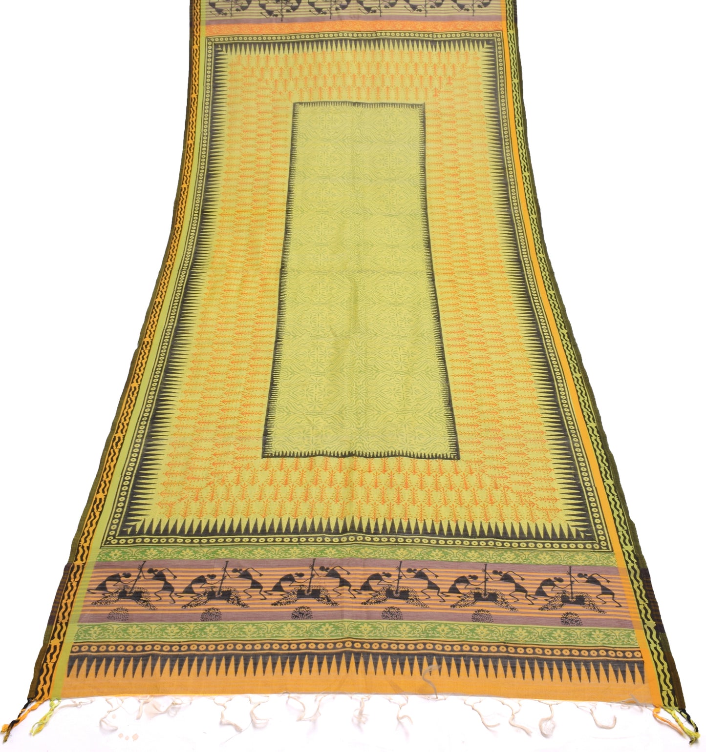 Sushila Vintage Indian Dupatta 100% Pure Cotton Printed Long Stole Hijab