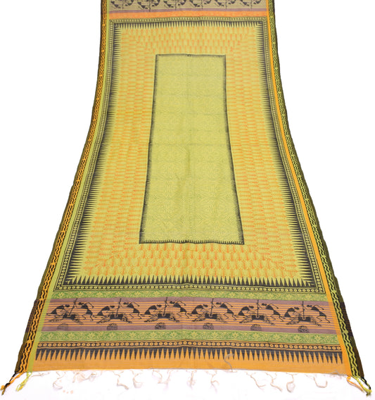 Sushila Vintage Indian Dupatta 100% Pure Cotton Printed Long Stole Hijab